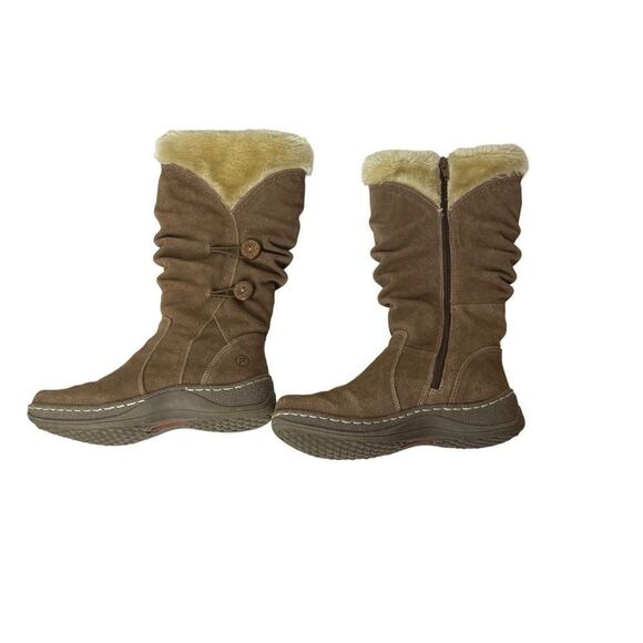 Bare traps stay dry system women’s brown boots with zipper and buttons - Picture 4 of 10